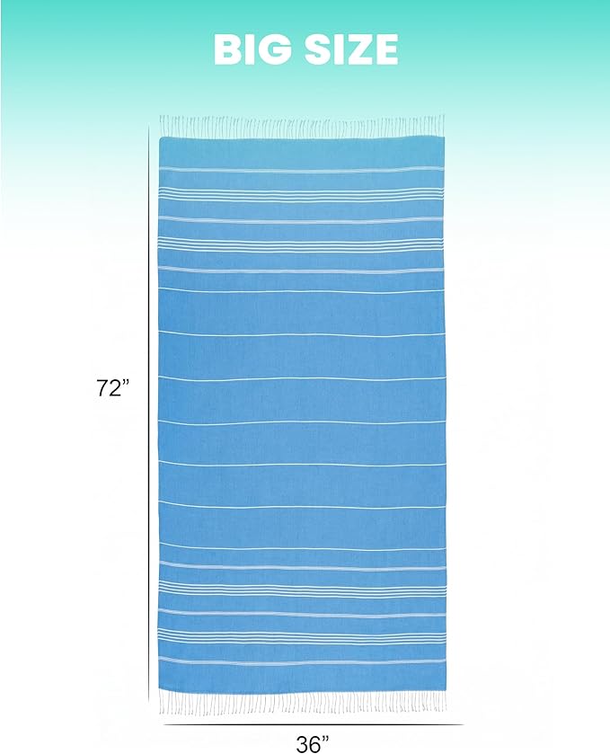 Turkish Beach Towels Gym Towel Camping Blanket Xl Large Big Size Sandfree Sandrpoof Thin Fast Drying Packable Honeymoon Travel Essential Summer Vacation Accessories Hawaii Trip Necessities Women Gifts