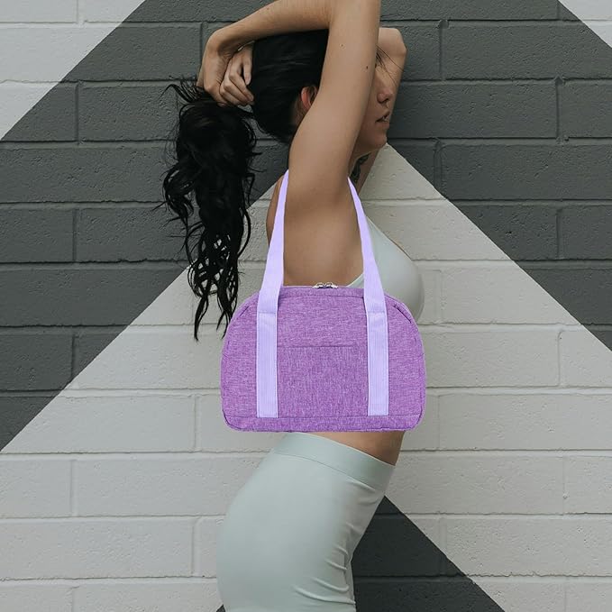 Mini Gym Bag for Women Girls, 12 inch Small Gym Tote, Lightweight Small Carry On Duffle Bag for Travel Sports