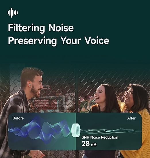 Sleep Ear Plugs Noise Reduction - 28 dB Ear Plugs for Sleeping Noise Cancelling (NRR 16), Enjoy, 4 Size Soft Ear Tips S/M/L/XL, 15s Ear Pressure Balance, Airplane Travel, Peyto Green