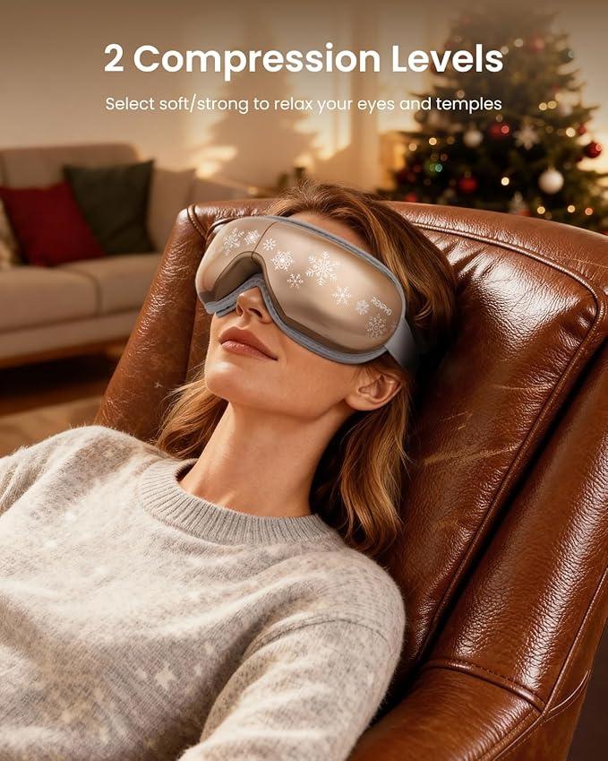 RENPHO Eye Massager with Heat, Mothers Day Birthday Gifts for Mom Women Men Her, Eye Mask for Migraine,Sleep Mask for Dry Eyes Relax, Reduce Strain for Men Dad Eyeris 1