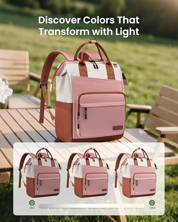 LOVEVOOK Laptop Backpack for Women, 15.6 Inch Travel Backpack for Work College Business, Water Resistant Teacher Nurse Bag with Large Capacity, School Bookbag Bags Cute Daypack for Woman Girls
