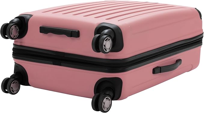 Kenneth Cole REACTION Renegade Luggage Expandable 8-Wheel Spinner Lightweight Hardside Suitcase, Peony, 3-Piece Set (20"/24"/28")