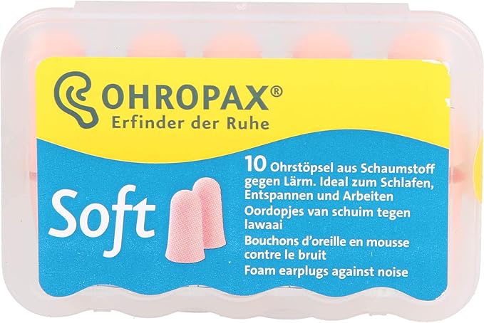 Ohropax Soft Foam Ear Plugs (10 Ear Plugs)