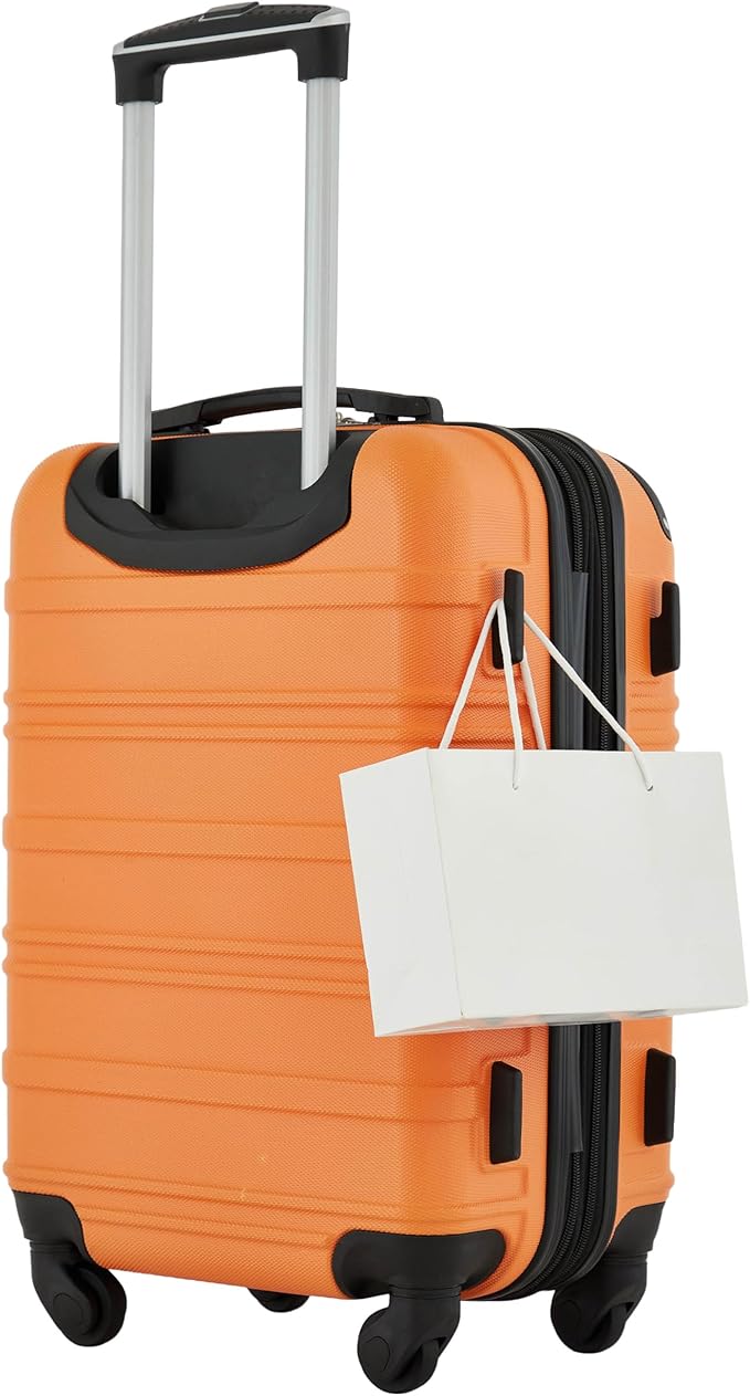 Travelers Club Phoenix Luggage, Sun Orange, 22-Inch Carry-On