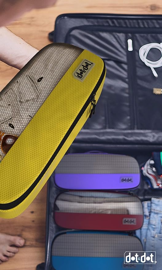 Slim Packing Cubes for Travel - 5pc Packing Cubes for Suitcases - Lightweight Luggage Organizer Bags (Non-Compression)