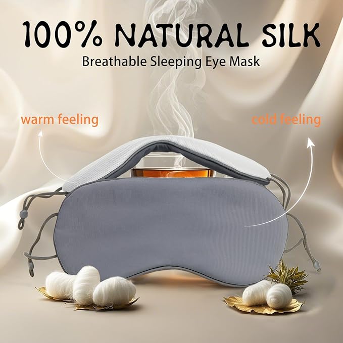 Inflatable Travel Pillow for Airplane, Inflatable Neck Pillow Airplane for Travel Office Nap Neck Support, Buy 1 Get 3 Professional Sleeping Eye Mask and Highly Silent-Navy Blue