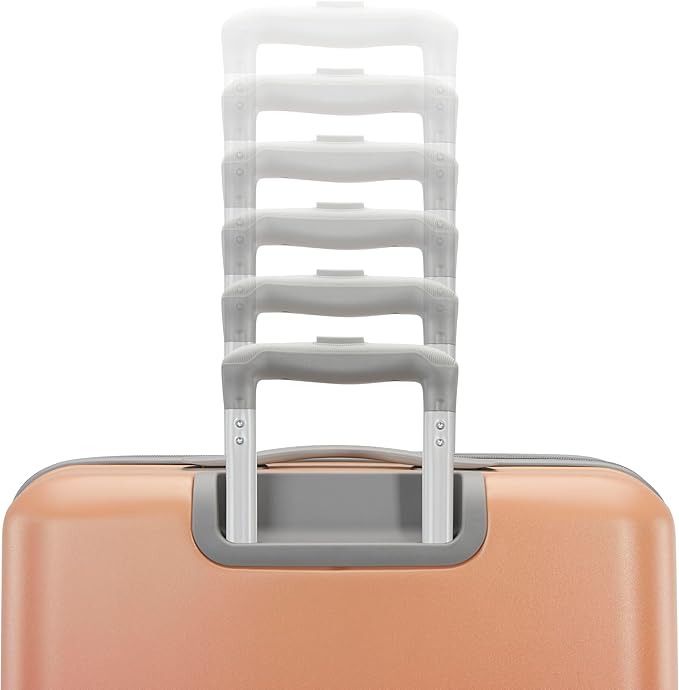 American Tourister Moonlight II Hardside Expandable Luggage with Spinner Wheels, Ombre Peach, Carry-On 20-Inch