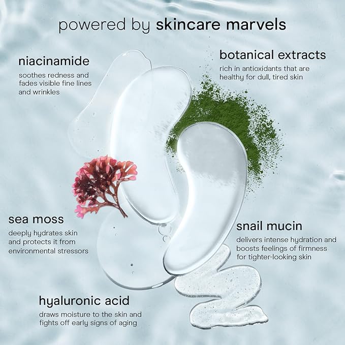 Baebody Advanced Snail Mucin Under Eye Masks (6 Pairs), Under Eye Patches for Puffy Eyes and Dark Circles, Hydrating Under Eye Patches to Reduce Fine Lines, Under Eye Patches Korean Inspired