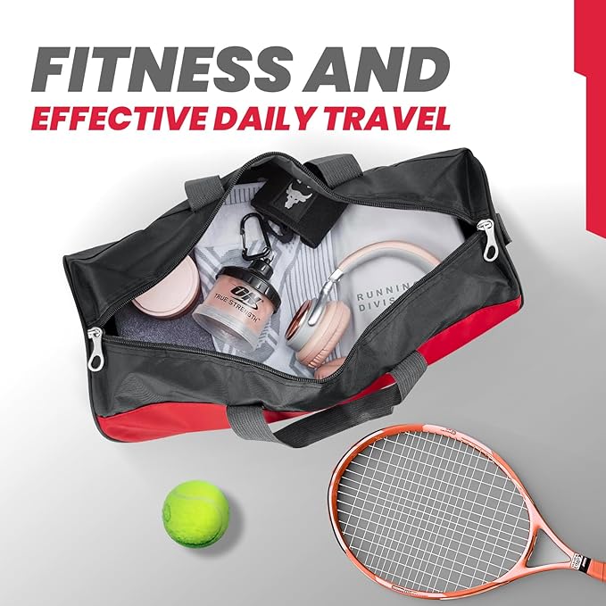 C&F BOGMOST Travel Duffel Bag Large Foldable Waterproof Gym Bag for Gym Beach Swim Bag Men Women Duffle Bag Lightweight Oxford Cloth Sports Bag -Red