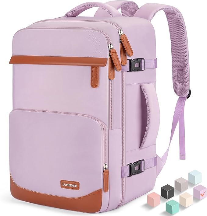 40L Travel Backpack, Water-Resistant Carry On Backpack for Men Women, Business Laptop Backpack for Trips & Commutes, Fits 15.6/17.3 Inch Laptop