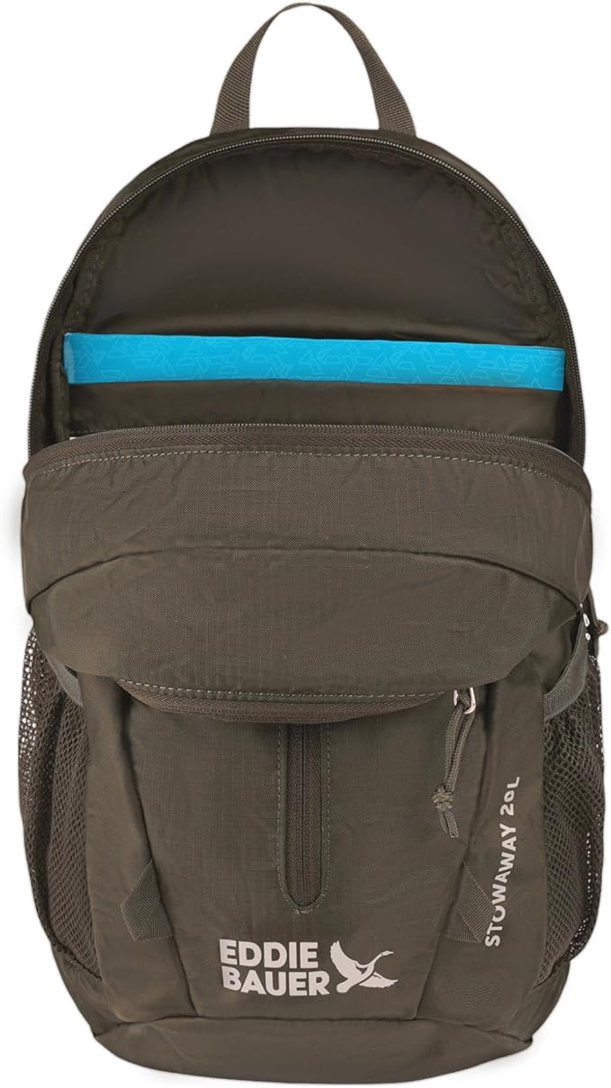 Eddie Bauer Stowaway Packable Backpack | Travel | Outdoor | Lightweight | Foldable | Durable | Ripstop Polyester | 20L - Dark Forest