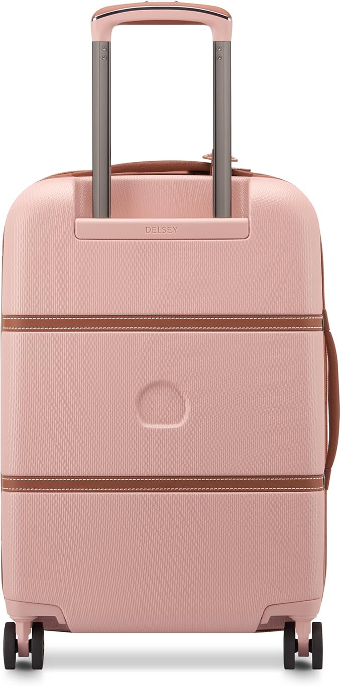 DELSEY PARIS Chatelet Air 2.0 Hardside Luggage with Spinner Wheels, Blush Pink, Carry on Plus 20 Inch