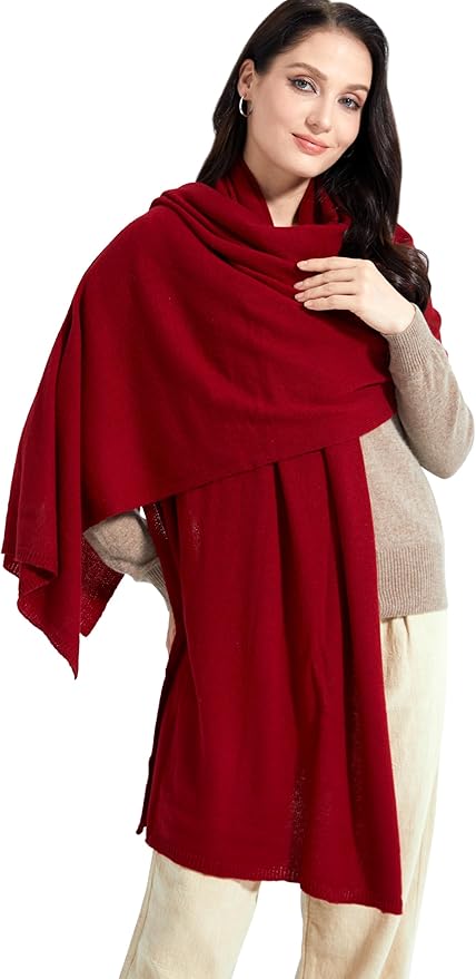 Soft Cashmere Blend Wrap Chic Scarf Stole for Women Wayfarer Travel Extra Large 87"x28"