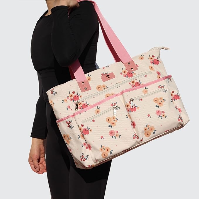 Weekender Bag Carry On Bag Overnight Tote Travel Duffle with 13 Pockets for Travel,Work，Gym,Beach,Teacher,Nurse