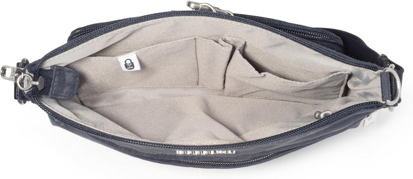 Baggallini womens Securtex Anti-theft Memento Crossbody Bag