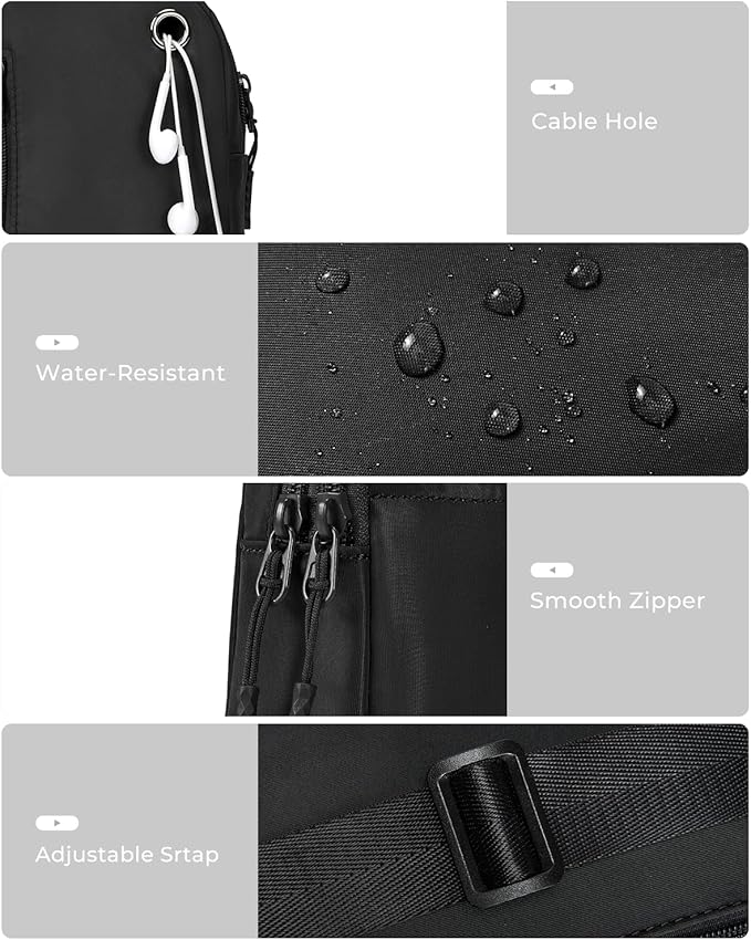 CHOLISS Small Sling Bag for Women and Men, Crossbody Bags Trendy Fanny Packs Chest Bag with Extended Strap