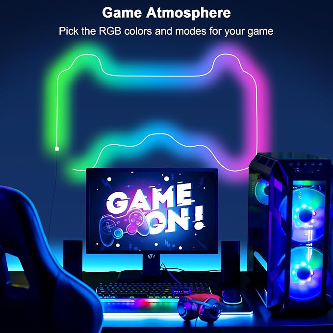 Cozylady RGB Neon Light LED Rope Light,Waterproof Bluetooth APP Remote Control Music Sync Strip Light,24V Flexible DIY Silicone Light for Bedroom Home Indoor Outdoor Decoration(15m/50ft)
