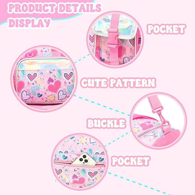 Duffle Bag for Kids Travel Bag for Girls Dance Bags for Kids Overnight Bags for Teen Girls with Shoe Compartment