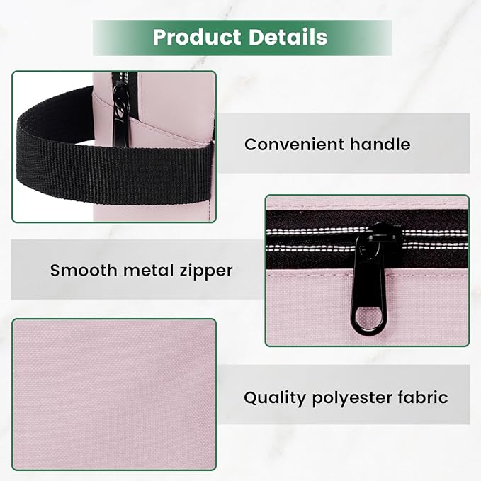 Toiletry Bag for Women - Makeup bag Small Pouch for Toiletries, Cosmetics, Accessories, Gifts, Travel Organizer - Pink