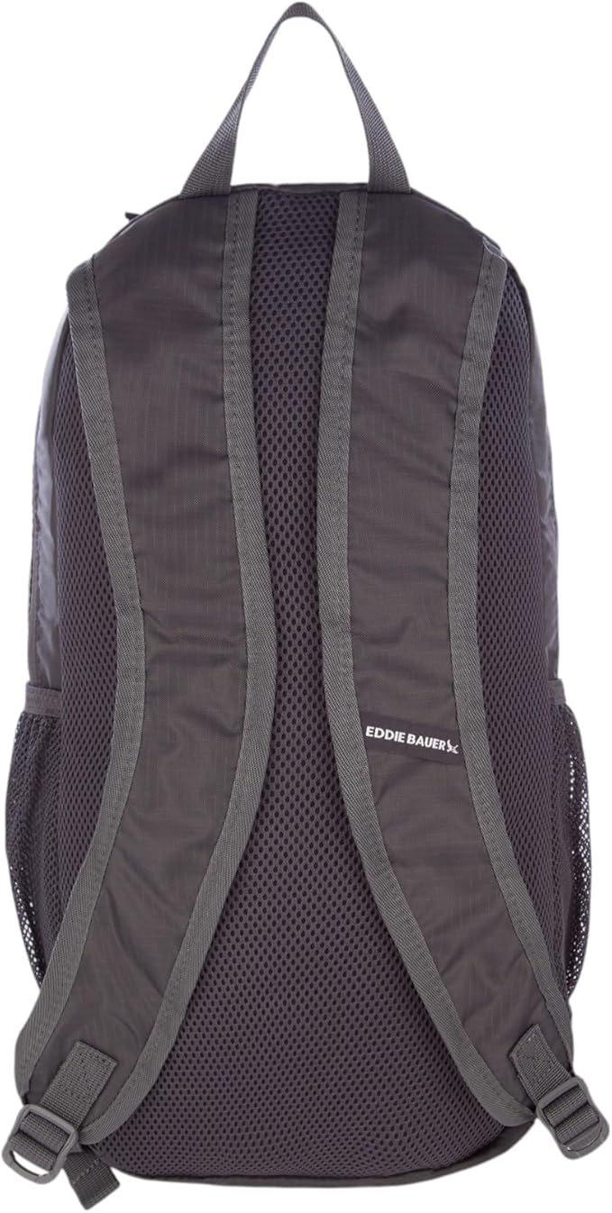 Eddie Bauer Stowaway Packable Backpack | Travel | Outdoor | Lightweight | Foldable | Durable | Ripstop Polyester | 20L - Dark Smoke