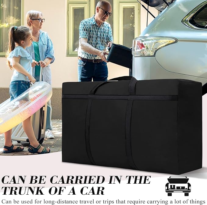 Extra Large Duffle Bag 90L/23.77Gal Moving Bag Tear Resistant Heavy Duty Storage Bags Lightweight Big Luggage Bag for Camping, Travel, Moving (3PCS)