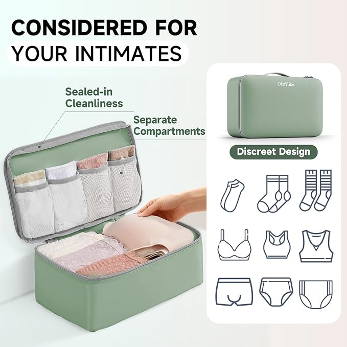 11 Set Packing Cubes for Travel, Gifts for Women Mom Kids, TSA Approved Bags for Makeup, Cosmetic, Toiletry, Suitcase Organizers for Checked Luggage,Cruise Essentials,Airplane Accessories,Matcha Green