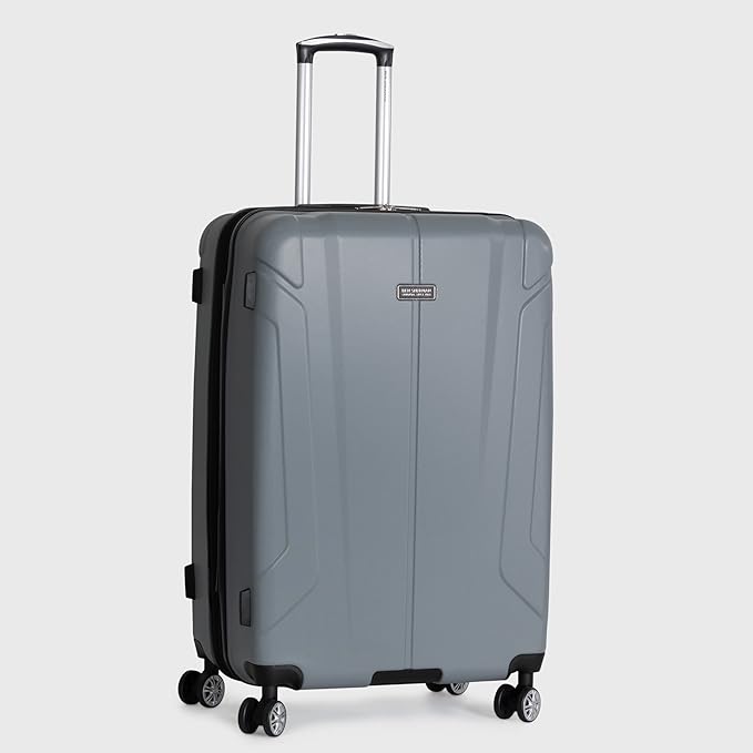 Ben Sherman Derby Spinner Travel Upright Luggage, Graphite, 28-Inch Checked