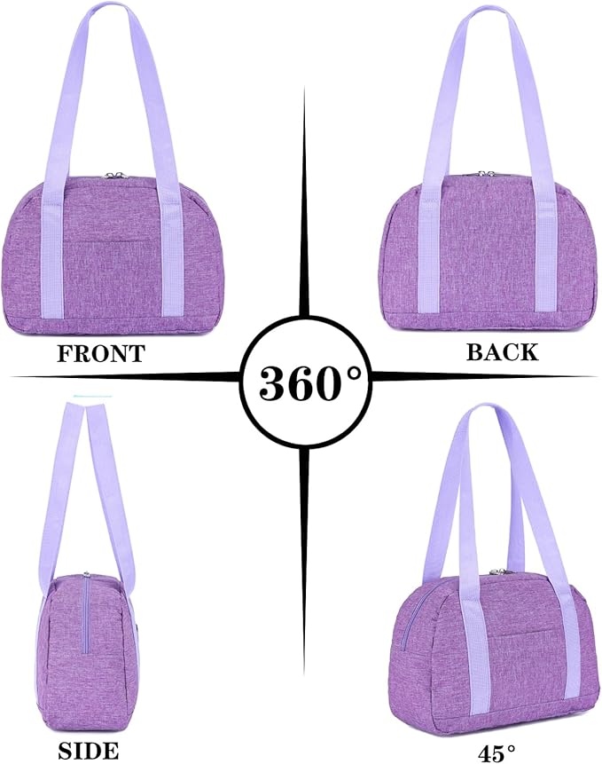 Mini Gym Bag for Women Girls, 12 inch Small Gym Tote, Lightweight Small Carry On Duffle Bag for Travel Sports