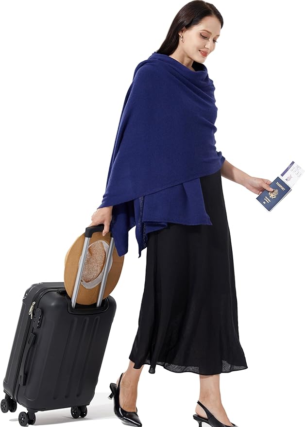 Soft Cashmere Blend Wrap Chic Scarf Stole for Women Wayfarer Travel Extra Large 87"x28"