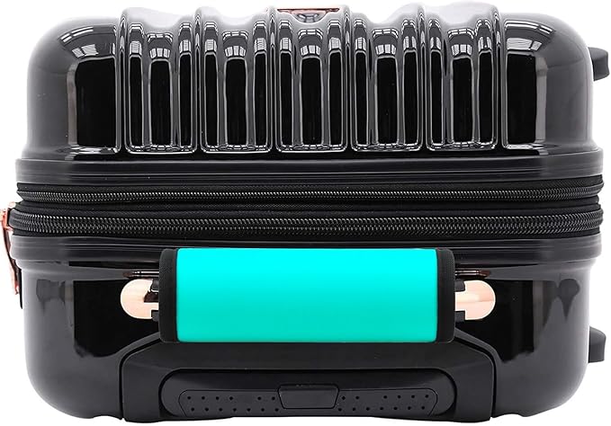 Luggage Handle Wrap 6 Pack-Neoprene Luggage Handle Wraps for Suitcase/Beach Bag/Backpacks Bright Suitcase Identifiers Travel Accessories for Airplane (Black)