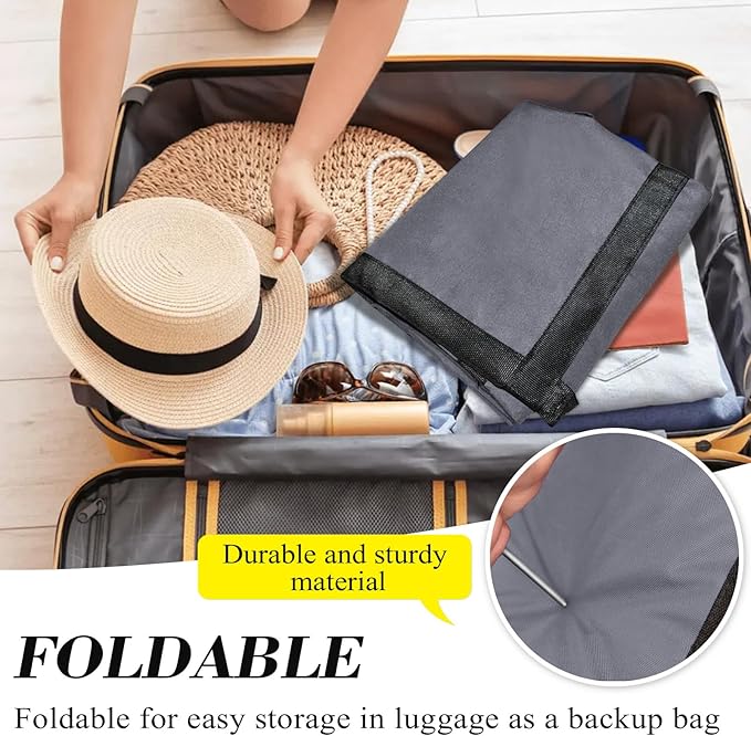 Extra Large Duffle Bag 90L/23.77Gal Moving Bag Tear Resistant Heavy Duty Storage Bags Lightweight Big Luggage Bag for Camping, Travel, Moving (Grey)