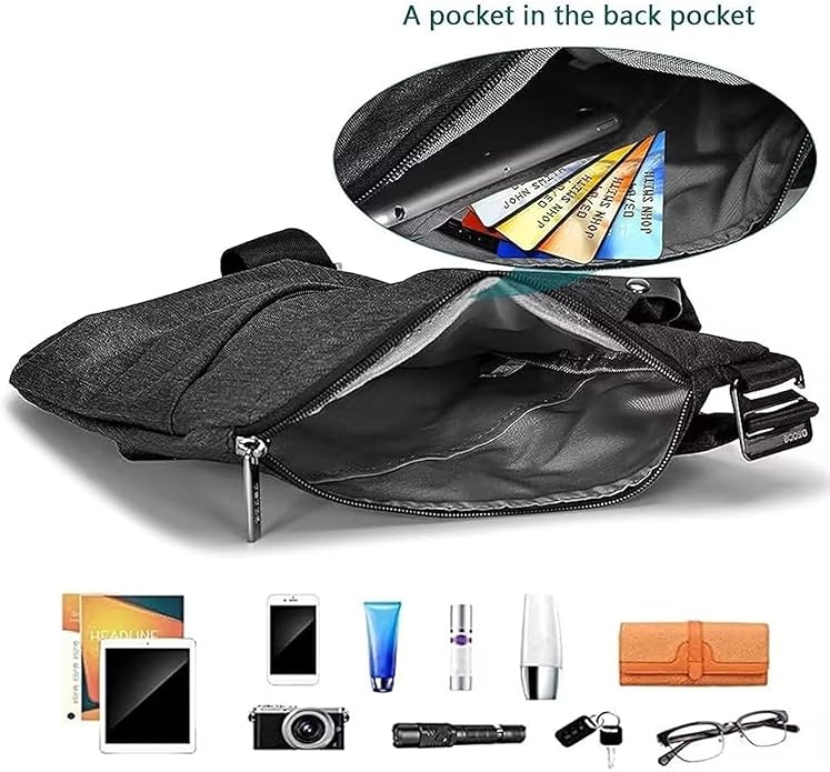 OSOCE Crossbody Sling Bag, Water-Resistant Anti Theft Chest Pack, Minimalist Commuter Daypack for Travel Hiking Work