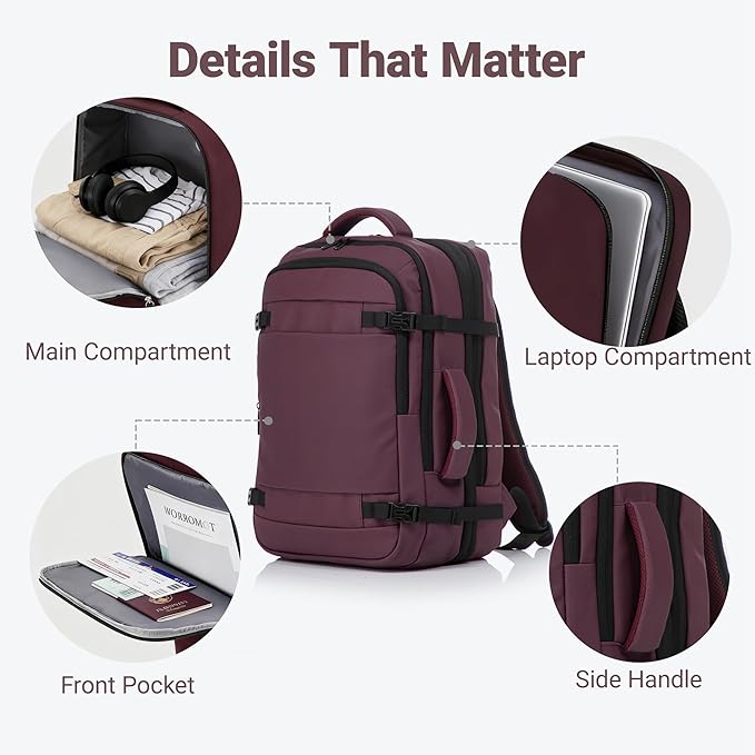 3 piece Luggage Set Expandable Suitcase 22x14x9 Airline Approved Carry on, Front Opening ABS Hard Case Suitcases with Spinner Wheels, TSA Lock