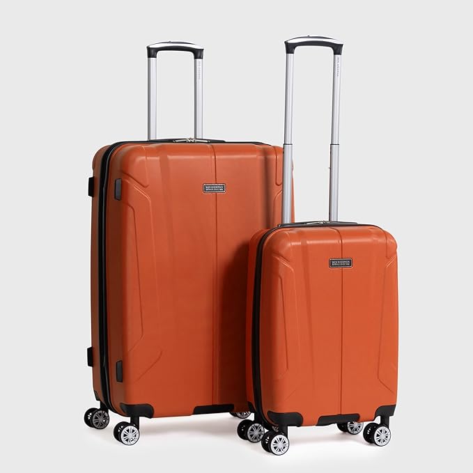 Ben Sherman Derby Spinner Travel Upright Luggage, Mandarin, 2-Piece Set (20" & 28")
