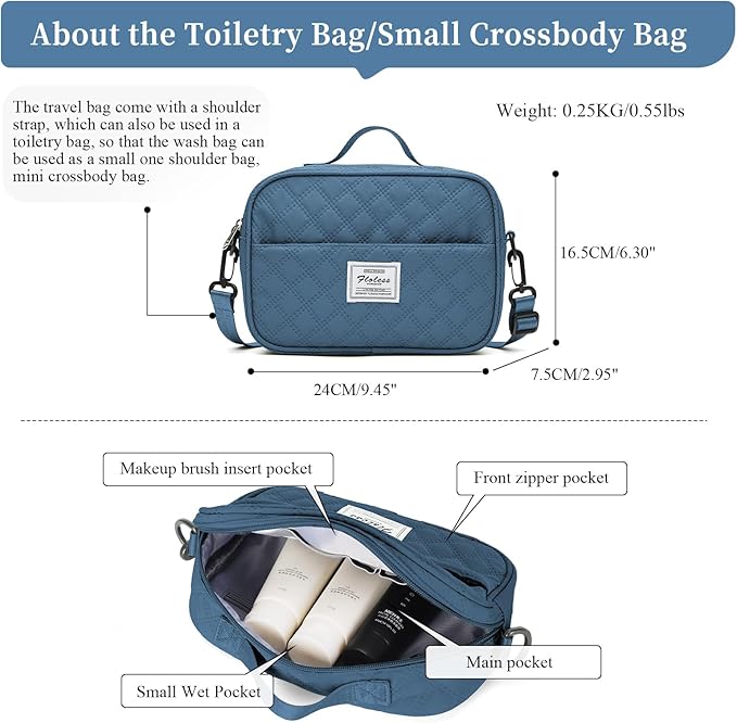 Weekender Bags for Women, Carry on Overnight Weekend Travel Duffel Bag with Shoes Compartment &Toiletry Bag, Personal Item Bag for Travel Business Trips Sport Hospital