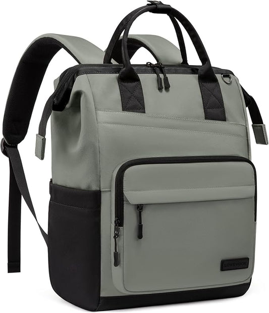 LOVEVOOK Laptop Backpack for Women, 15.6 Inch Travel Backpack for Work College Business, Water Resistant Teacher Nurse Bag with Large Capacity, School Bookbag Bags Cute Daypack for Woman Girls