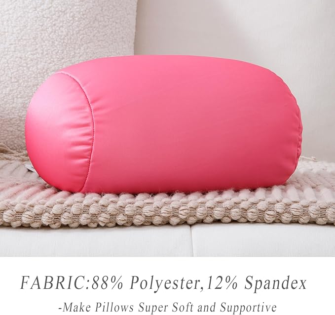 Squishy Microbead Neck Pillow, 7Inch x 12Inch Soft Travel Body Bed Pillow Bean Pillow for Kids Adult Chair Sleeping Car Seat, Fun Dormroom