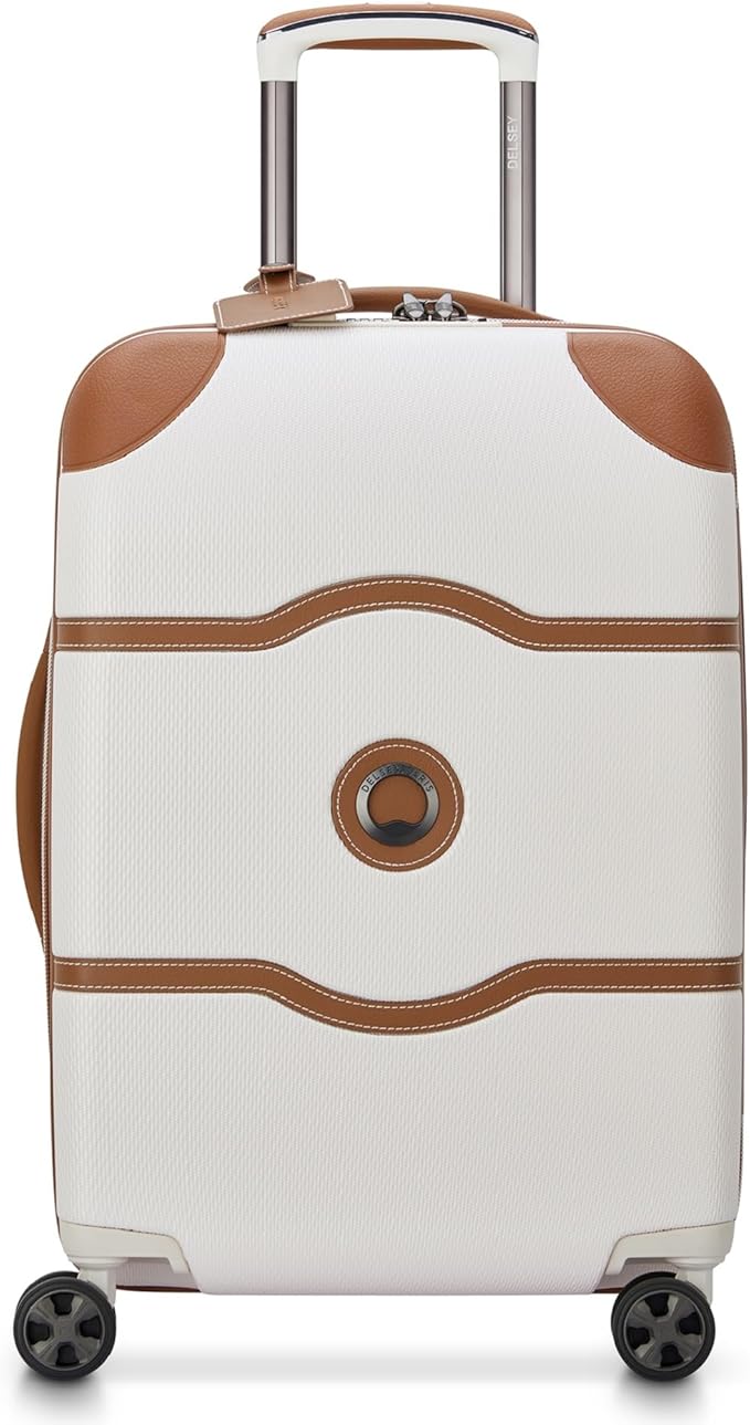 DELSEY PARIS Chatelet Air 2.0 Hardside Luggage with Spinner Wheels, Angora, Carry on Plus 20 Inch