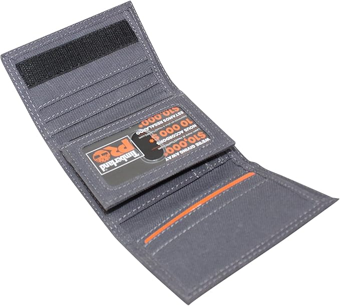 Timberland PRO Men's Cordura Nylon RFID Trifold Wallet with ID Window