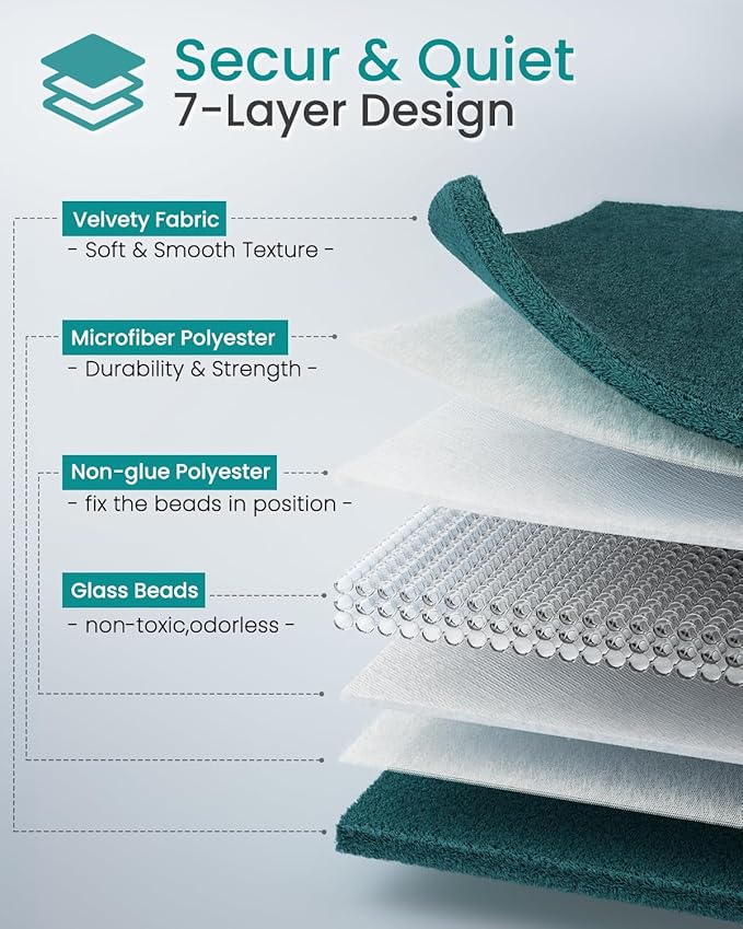 Weighted Lap Blanket 7 lbs 41"×53", Luxury Soft Small Weighted Lap Pad for Adults,Portable Travel Leaf Weighted Throw Blanket for Relaxation, All-Season Use and Machine Washable Deep Green