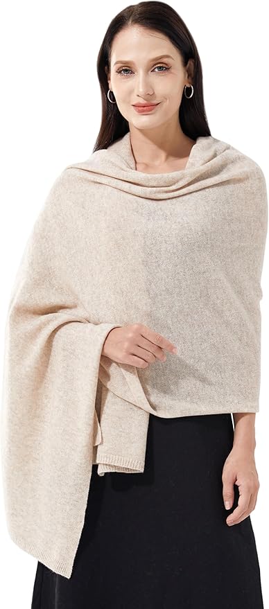 Soft Cashmere Blend Wrap Chic Scarf Stole for Women Wayfarer Travel Extra Large 87"x28"