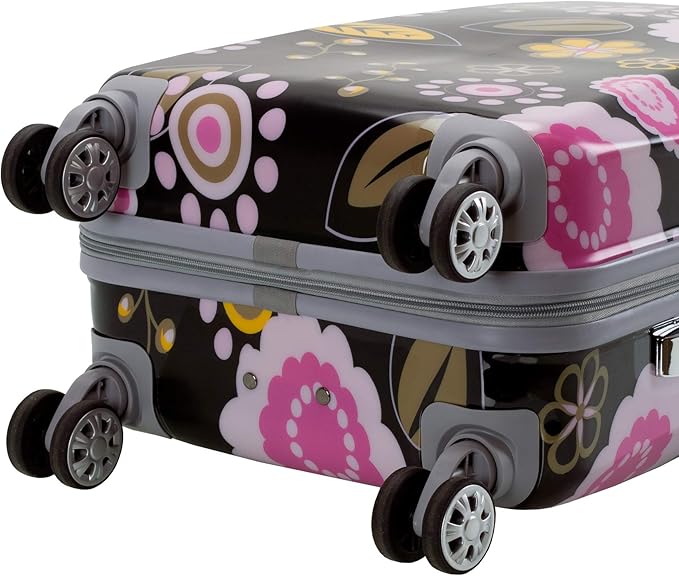 Rockland Vision Hardside Spinner Wheel Luggage, Pucci, Carry-On 20-Inch