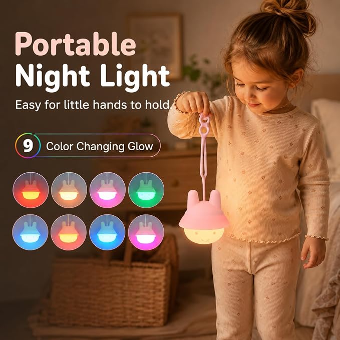 ShaArkMango Baby Car Seat Light for Night Driving, Rechargeable Car Seat Night Light for Babies, Soft Glow Backseat Travel Light with Gentle Eye Caring Design for Infants & Toddlers