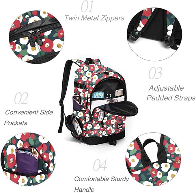 rickyh style School Backpack Travel Bag for Men & Women Lightweight College Back Pack with Laptop Compartmen