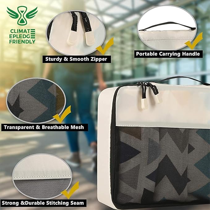 BAGAIL 8 Set/9 Set Packing Cubes Luggage Packing Organizer for Travel, Suitcase Packing Bags for Travel Accessories