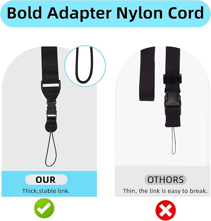 2 Pack Adjustable Shoulder Strap:Comfortable for iPad Strap Nylon Neck Lanyard for iPad/Samsung Tablet Case,Camera Binocular Crossbody Laptop Luggage Bag