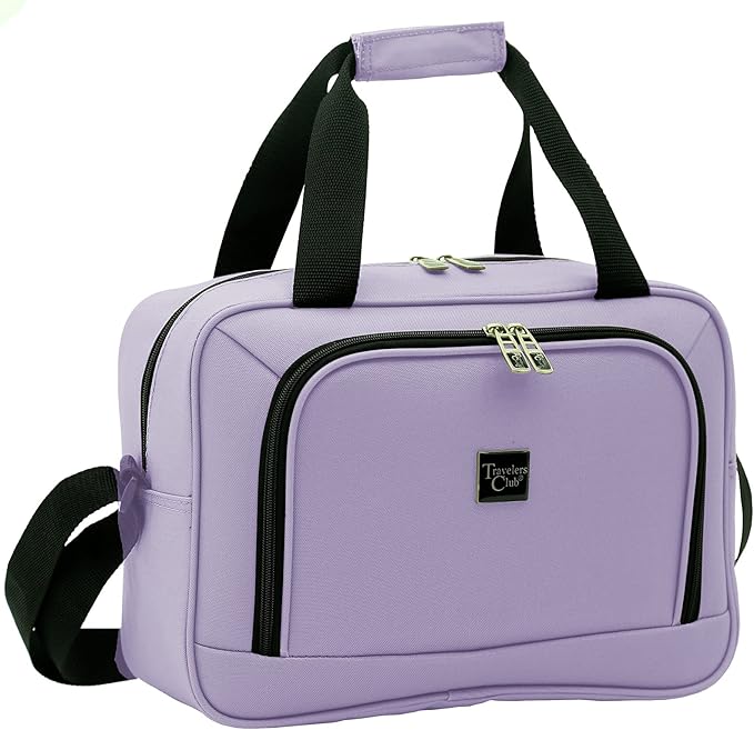 Travelers Club Midtown Hardside 4-Piece Luggage Travel Set, Lilac