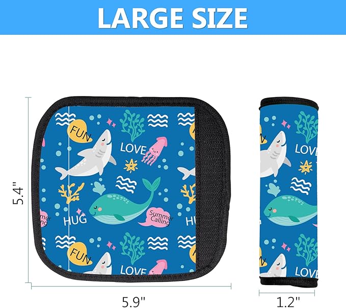 Luggage Handle Wrap 3Pcs Suitcase Identifier - Bogg Bag Strap Wrap Cover, Easy Identification Bright Neoprene Marker Sleeve Grips Comfort Travel Accessories for Airport (Y08)