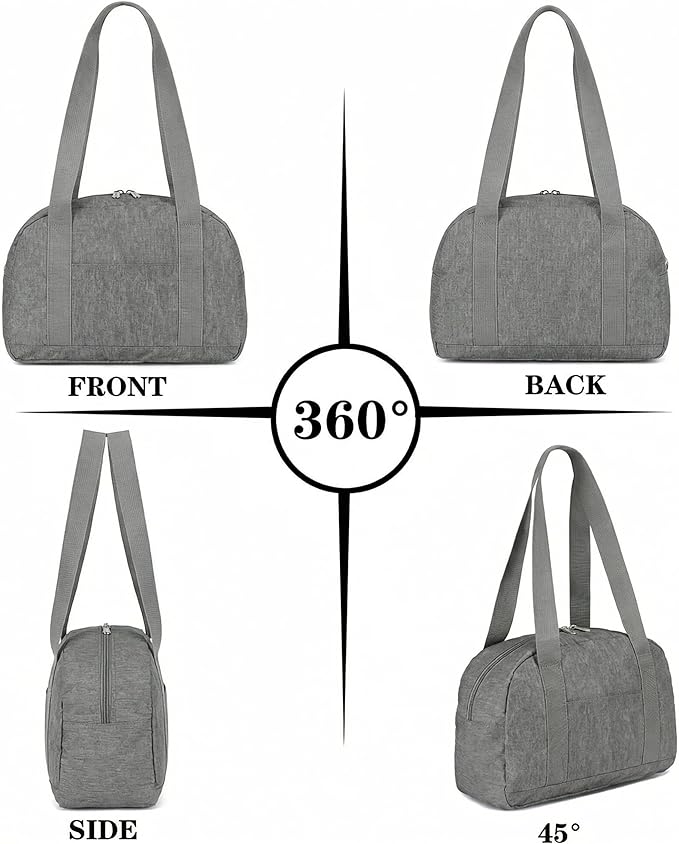 Mini Gym Bag for Women Girls, 12 inch Small Gym Tote, Lightweight Small Carry On Duffle Bag for Travel Sports