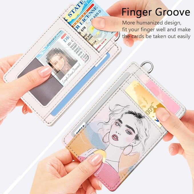 FurArt Slim Minimalist Wallet, Front Pocket Wallets, RFID Blocking, Credit Card Holder for Men